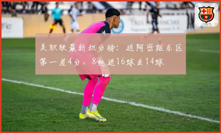 美职联最新积分榜：迈阿密距东区第一差4分，8轮进16球丢14球